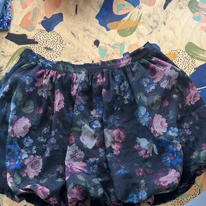 Anthropologie Floral Bubble Skirt